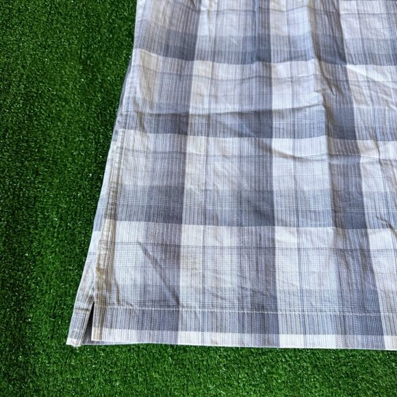 Van Heusen Short Sleeve Button Up Plaid Gray Easy Care Shirt Big Size XXL NEW - Picture 4 of 15